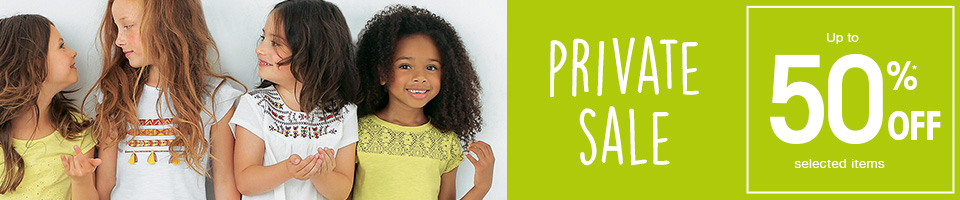 Ventes Privées - Jusqu’à -50%* sur la sélection Private Sale - up to 50%* OFF selected items
