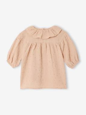 Starry Muslin Dress for Babies - vertbaudet enfant Starry Muslin Dress for Babies - vertbaudet enfant