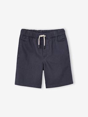 Twill Bermuda Shorts for Boys - vertbaudet enfant Boys-Twill Bermuda Shorts for Boys