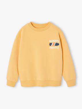 Long Sleeve Sweatshirt with Round Neckline for Boys - vertbaudet enfant -Long Sleeve Sweatshirt with Round Neckline for Boys