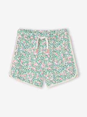 Fleece Sports Shorts for Girls - vertbaudet enfant Girls-Fleece Sports Shorts for Girls