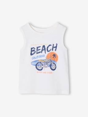 Printed "California" Tank Top - vertbaudet enfant Boys-Printed "California" Tank Top