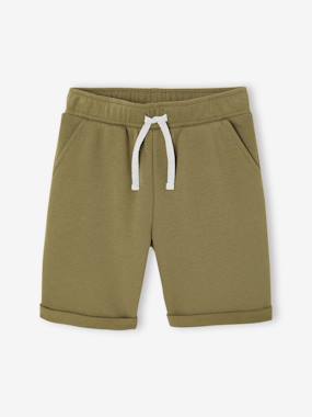 Boys' Fleece Bermuda Shorts - vertbaudet enfant Boys-Boys' Fleece Bermuda Shorts