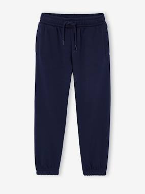Basics Joggers with Drawstring for Girls - vertbaudet enfant Girls-Basics Joggers with Drawstring for Girls