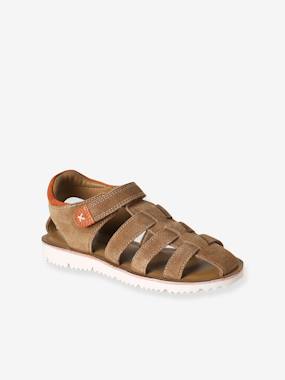 Sandales enfant cuir à scratch - vertbaudet enfant Chaussures-Sandales enfant cuir à scratch