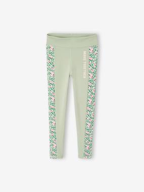 Graphic Sportswear Leggings for Girls - vertbaudet enfant Girls-Graphic Sportswear Leggings for Girls