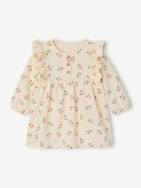 Fleece Dress for Baby Girls - vertbaudet enfant Fleece Dress for Baby Girls - vertbaudet enfant