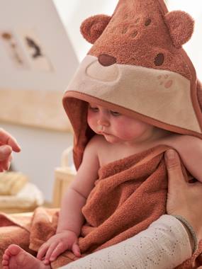 Bath Cape + Mitt, with Recycled Cotton, HEDGEHOG - vertbaudet enfant Bath Cape + Mitt, with Recycled Cotton, HEDGEHOG - vertbaudet enfant