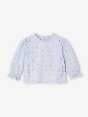 Blouse in Broderie Anglaise for Babies - vertbaudet enfant Blouse in Broderie Anglaise for Babies - vertbaudet enfant