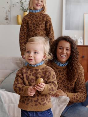 Leopard chambray baby jumper - vertbaudet enfant Leopard chambray baby jumper - vertbaudet enfant