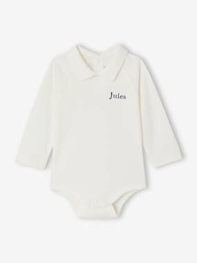 Organic Cotton Bodysuit for Baby Boys - vertbaudet enfant Organic Cotton Bodysuit for Baby Boys - vertbaudet enfant