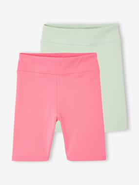 Lot 2 cyclistes fille sport - vertbaudet enfant Lot 2 cyclistes fille sport - vertbaudet enfant