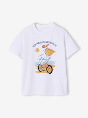 Short-Sleeved Animal T-Shirt for Boys - vertbaudet enfant Boys-Short-Sleeved Animal T-Shirt for Boys
