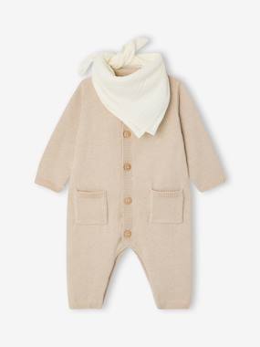 Bandana Bib & Sleepsuit Set for Boys - vertbaudet enfant Bandana Bib & Sleepsuit Set for Boys - vertbaudet enfant