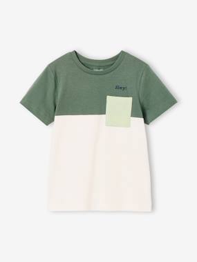 Colourblock T-Shirt for Boys - vertbaudet enfant Boys-Colourblock T-Shirt for Boys