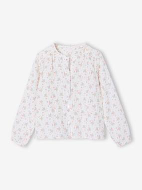 Cotton Gauze Shirt for Girls - vertbaudet enfant - Cotton Gauze Shirt for Girls