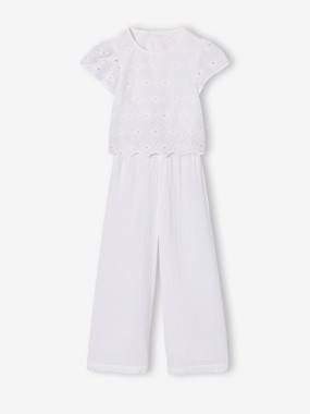 Combinaison pantalon fille en broderie anglaise - vertbaudet enfant Combinaison pantalon fille en broderie anglaise - vertbaudet enfant