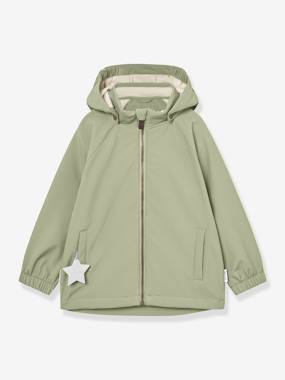 MATADEN MINI A TURE baby windproof and water-repellent hooded softshell jacket - vertbaudet enfant MATADEN MINI A TURE baby windproof and water-repellent hooded softshell jacket - vertbaudet enfant