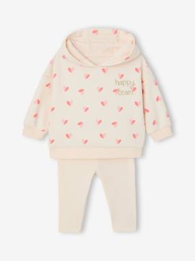 Hooded sweatshirt and leggings set - vertbaudet enfant Hooded sweatshirt and leggings set - vertbaudet enfant