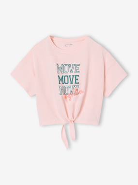 T-shirt manches courtes sport - vertbaudet enfant Fille-T-shirt manches courtes sport