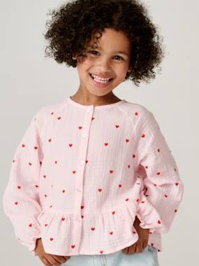 Chemise fille en gaze de coton - vertbaudet enfant