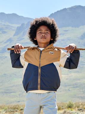 Sherpa-lined boy's windcheater - vertbaudet enfant Boys-Sherpa-lined boy's windcheater