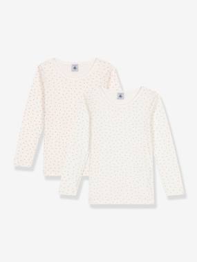Pack of 2 long-sleeved t-shirts Petit Bateau - vertbaudet enfant Girls-Pack of 2 long-sleeved t-shirts Petit Bateau