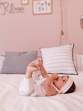 Newborn set with girl's dungaree and band for head accessories for hair - vertbaudet enfant Newborn set with girl's dungaree and band for head accessories for hair - vertbaudet enfant