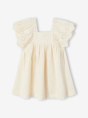 Robe bébé en gaze de coton - vertbaudet enfant Robe bébé en gaze de coton - vertbaudet enfant
