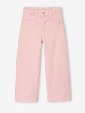 Pantalon large fille poches cœur - vertbaudet enfant Pantalon large fille poches cœur - vertbaudet enfant