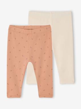 Pack of 2 Basics baby leggings
- vertbaudet enfant Baby-Trousers & Jeans-Pack of 2 Basics baby leggings