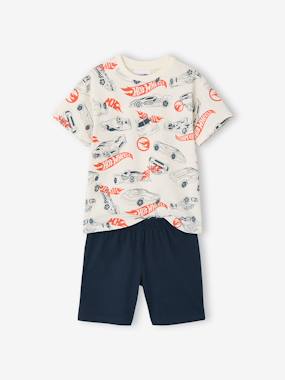 Boys' HOT WHEELS pyjama shorts - vertbaudet enfant -Boys' HOT WHEELS pyjama shorts