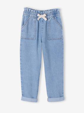 Pantalon paperbag denim - vertbaudet enfant Pantalon paperbag denim - vertbaudet enfant