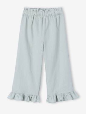 Pantacourt fille large volants - vertbaudet enfant Fille-Pantacourt fille large volants