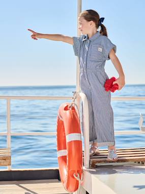 Combi pantalon fille rayée - vertbaudet enfant Combi pantalon fille rayée - vertbaudet enfant