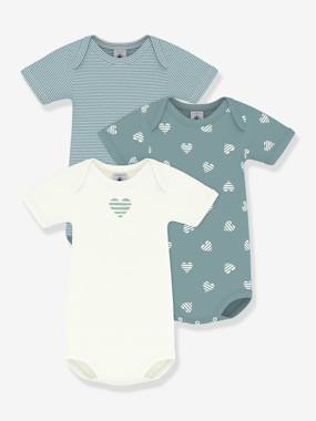 Lot de 3 bodies manches courtes bébé - vertbaudet enfant Lot de 3 bodies manches courtes bébé - vertbaudet enfant