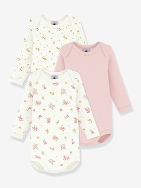 Lot de 3 bodies manches longues bébé - vertbaudet enfant Lot de 3 bodies manches longues bébé - vertbaudet enfant