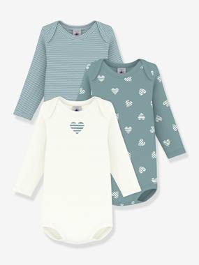 Lot de 3 bodies manches longues bébé - vertbaudet enfant Lot de 3 bodies manches longues bébé - vertbaudet enfant
