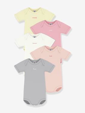 Lot de 5 bodies manches courtes bébé - vertbaudet enfant Lot de 5 bodies manches courtes bébé - vertbaudet enfant