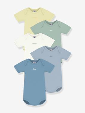 Lot 5 bodies coton Petit Bateau - vertbaudet enfant Lot 5 bodies coton Petit Bateau - vertbaudet enfant