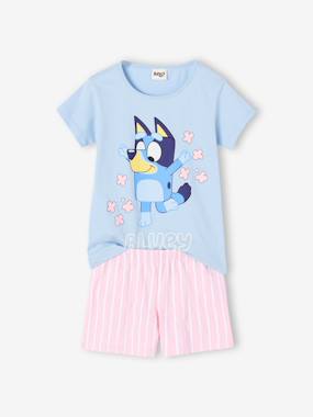 Girls' Bluey cotton pyjama shorts - vertbaudet enfant -Girls' Bluey cotton pyjama shorts