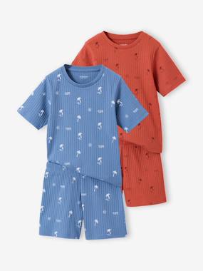 Pack of 2 boys' short pyjamas - vertbaudet enfant -Pack of 2 boys' short pyjamas