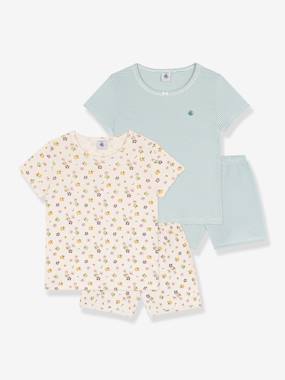 Lot 2 pyjama coton imprimé Petit Bateau - vertbaudet enfant