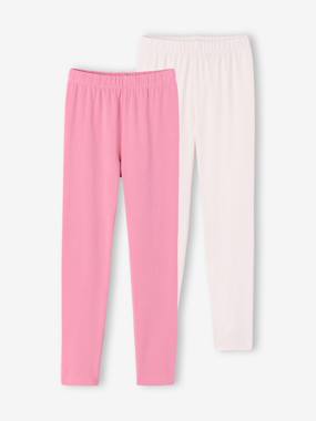 Lot de 2 leggings fille Basics - vertbaudet enfant Lot de 2 leggings fille Basics - vertbaudet enfant