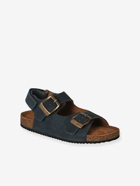Sandales garçon cuir boucles - vertbaudet enfant Chaussures-Sandales garçon cuir boucles