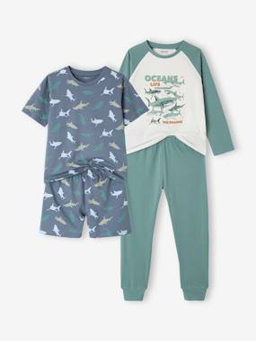 Lot de 2 pyjamas garçon en coton - vertbaudet enfant -Lot de 2 pyjamas garçon en coton