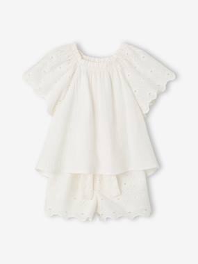 Ensemble 2 pièces short fille Ella Happy Time - vertbaudet enfant