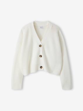 Cropped Cardigan for Girls, JONEN - vertbaudet enfant Girls-Cropped Cardigan for Girls, JONEN