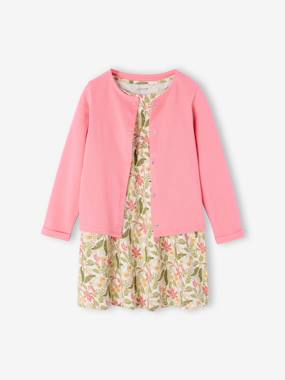 Ensemble fille robe + gilet - vertbaudet enfant