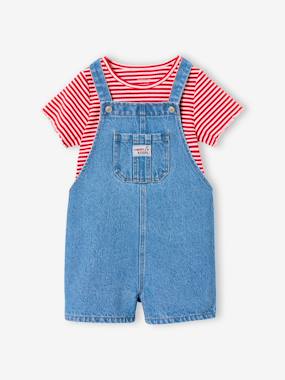 Dungaree and t-shirt set - vertbaudet enfant -Dungaree and t-shirt set